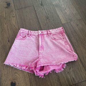 Pacsun Pink High-Rise Jean Shorts